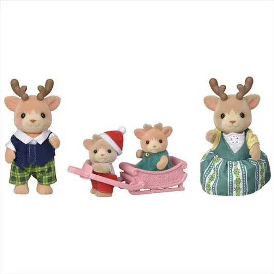 Reindeer Family Calico Plush Collection 1