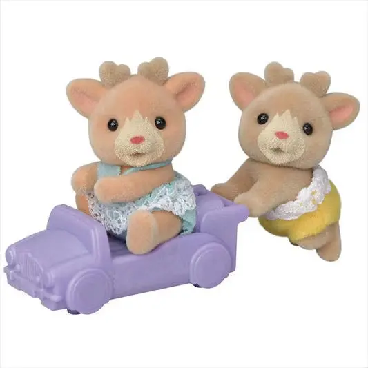 Reindeer Twins Calico Soft Toy Set 1