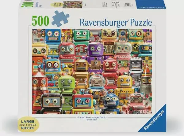 Retro Robots Sci-Fi Puzzle (500 Pieces) 1