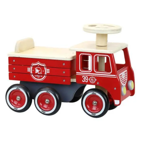 Ride-On Firetruck – Push-Powered Toy Vehicle For Kids 1