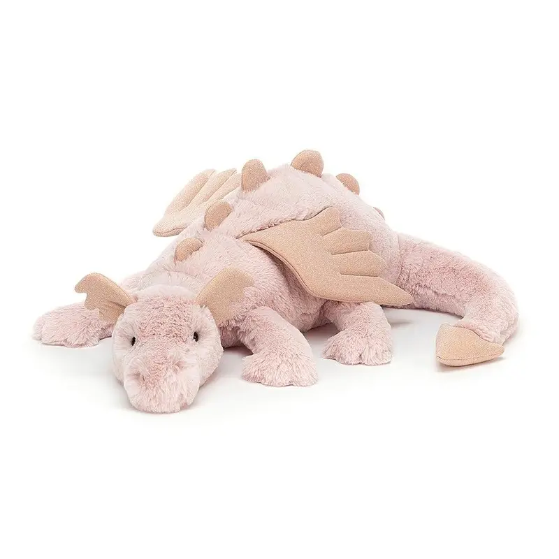 Rose Dragon Plush – Extra-Large Fantasy Creature Stuffed Toy 1