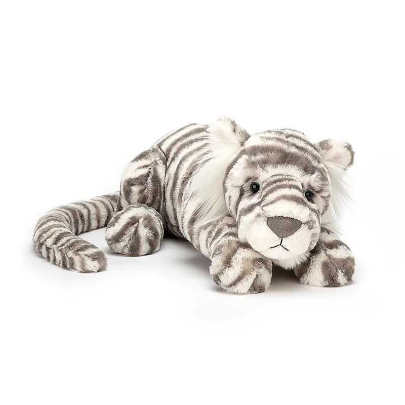 Sacha Snow Tiger – Medium-Sized Plush With Wintry Flair 1