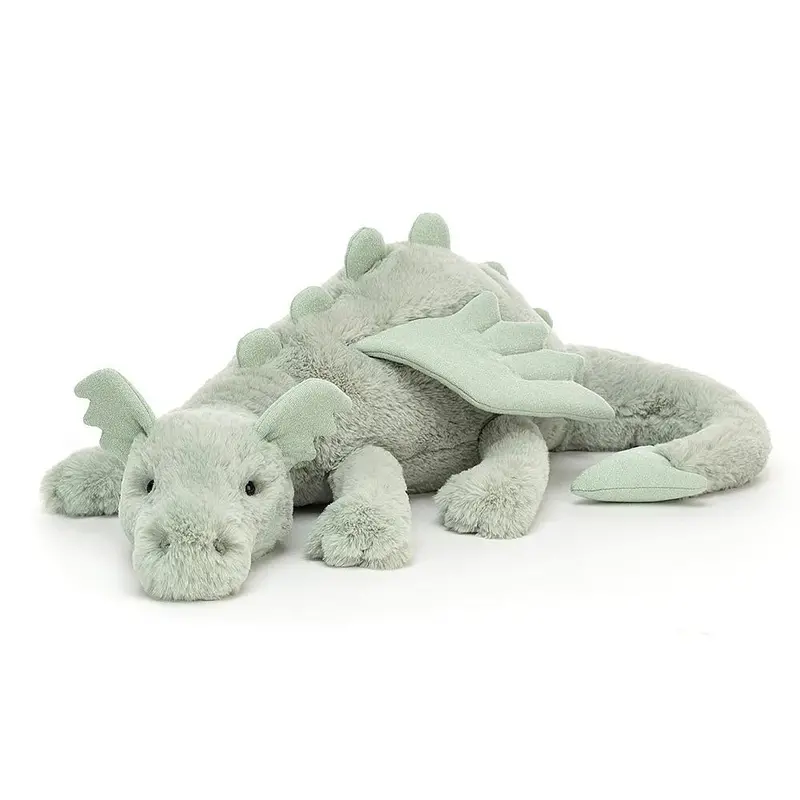Sage Dragon Soft Toy – Oversized Pastel-Colored Dragon 1