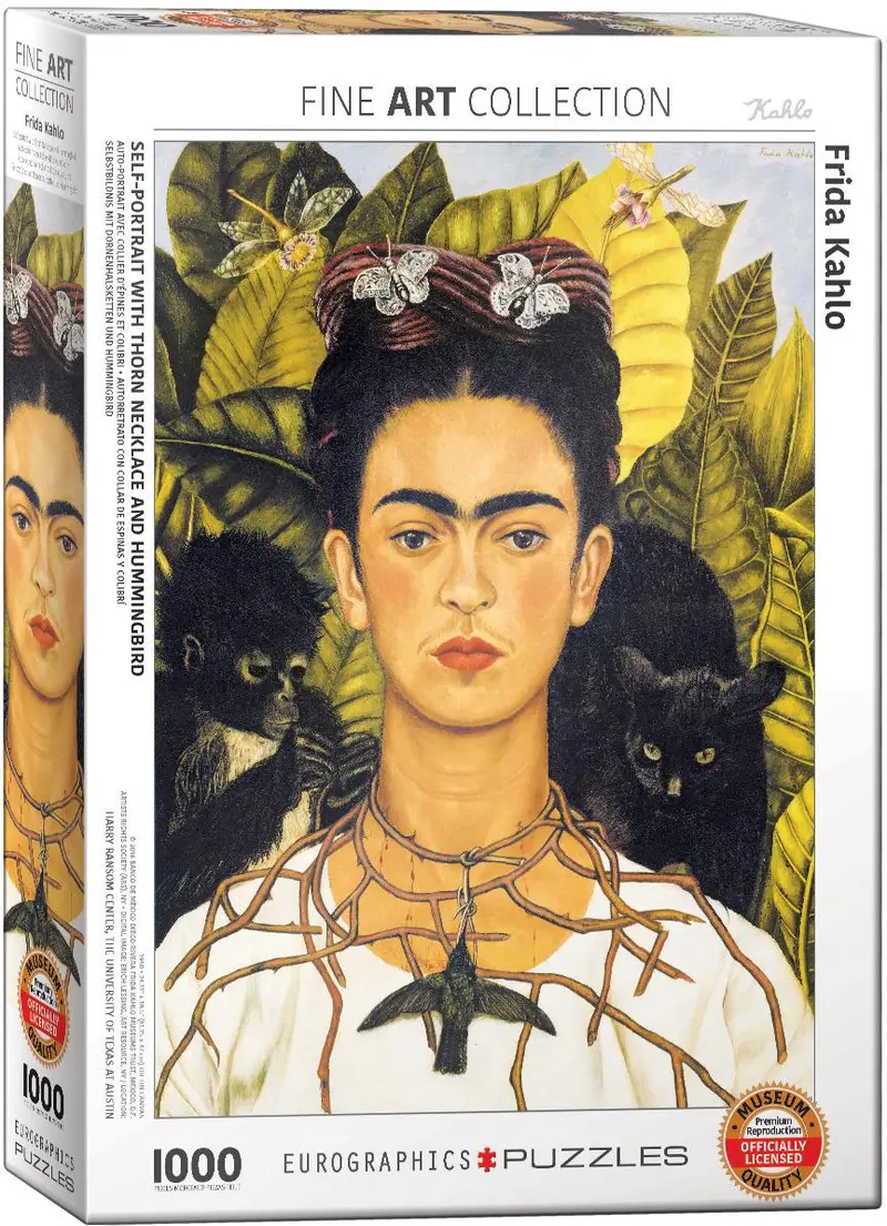 Self-Portrait With Hummingbird: Surrealist 1000-Piece Puzzle 1