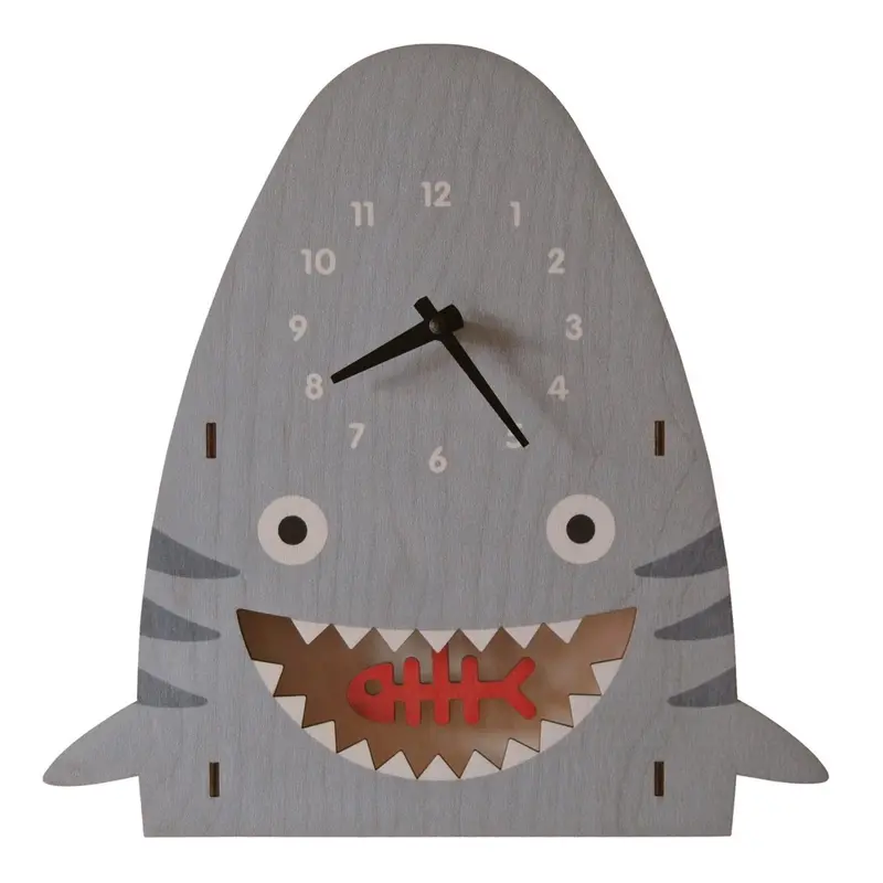 Shark-Themed Pendulum Wall Clock For Kids 1