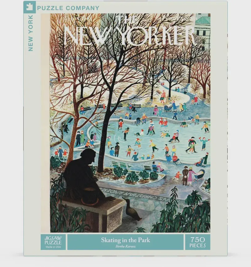 Skating In The Park – 750-Piece Illustrated Puzzle 1
