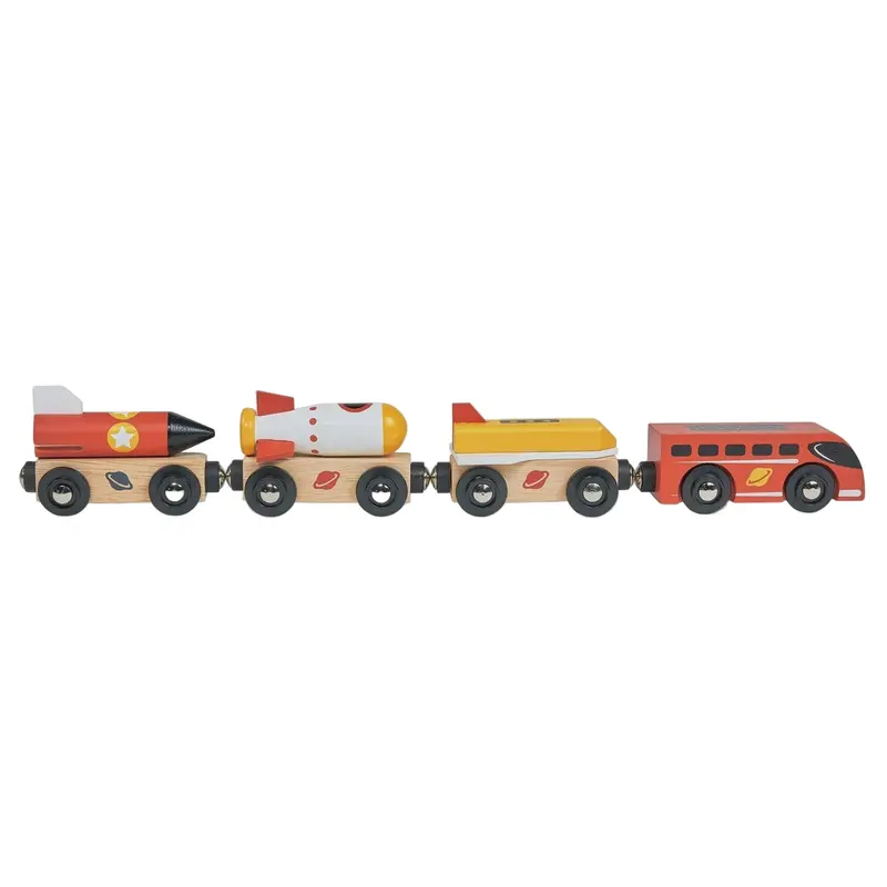 Space-Themed Rolling Rocket Train Set 1