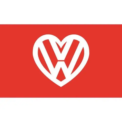 Spirit Of Air ‘I Love Vw’ Red Flag – 5Ft X 3Ft 1
