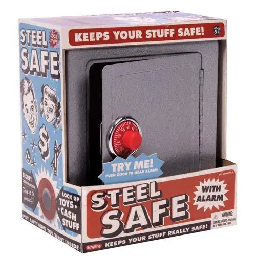 Steel Security Safe With Alarm – Kid-Sized Lockbox 1