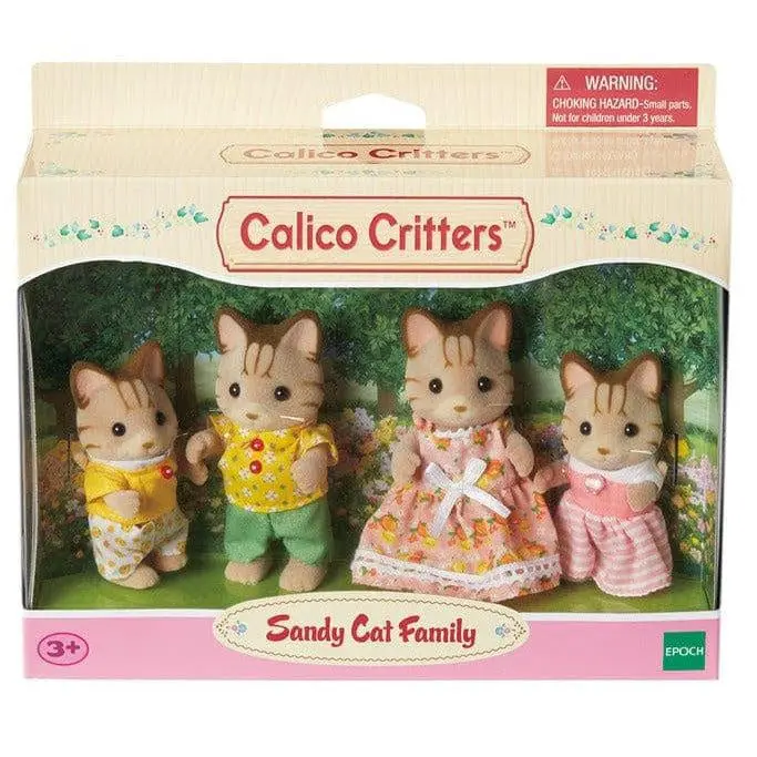 Striped Cat Family Animal Figures 1