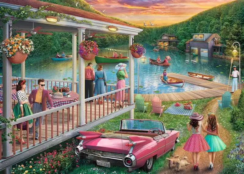 Summer At The Lake 300-Piece Scenic Puzzle 1