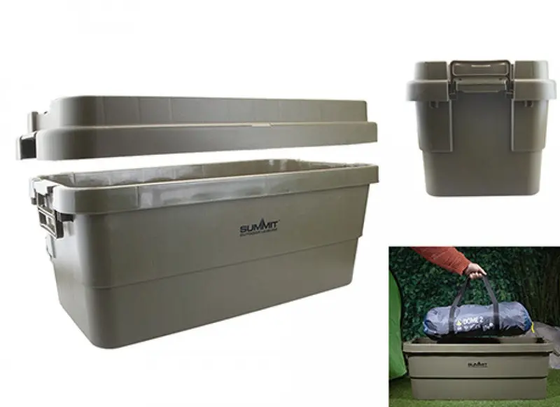 Summit 70L Portable Camping Storage Box With Carry Handles 1