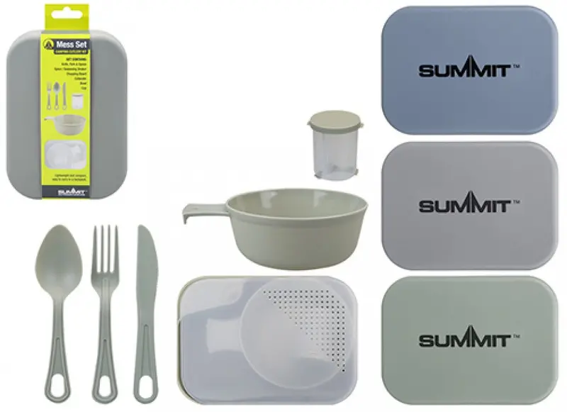 Summit Compact Camping Mess Set – 4-Piece Cookware Kit 1