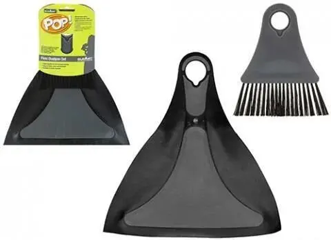 Summit Pop-Flexi Collapsible Dustpan And Brush Set 1