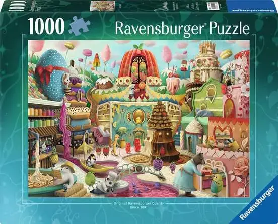 Sweet Street – Whimsical 1000-Piece Neighborhood Puzzle 1