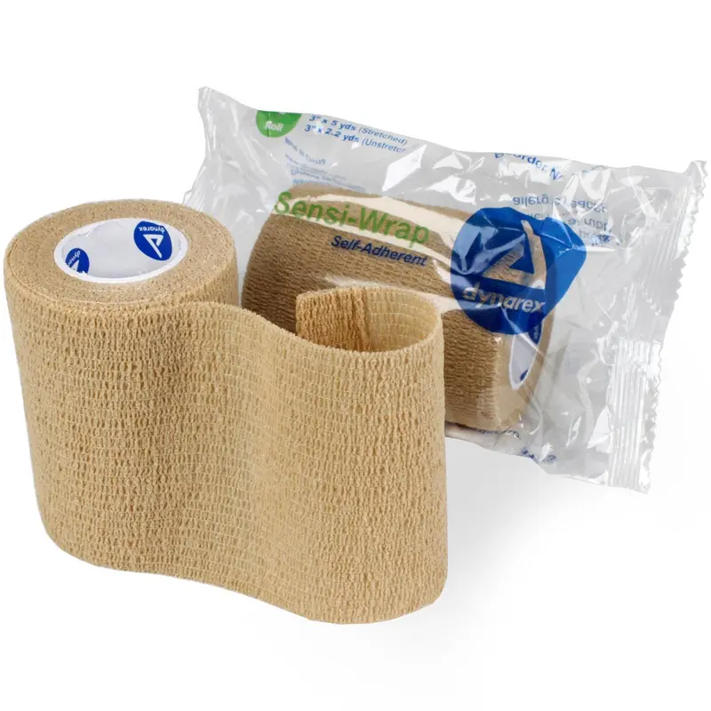 Tan Self-Adherent Sensi Wrap Bandage – 3-Inch By 5-Yard Roll 1