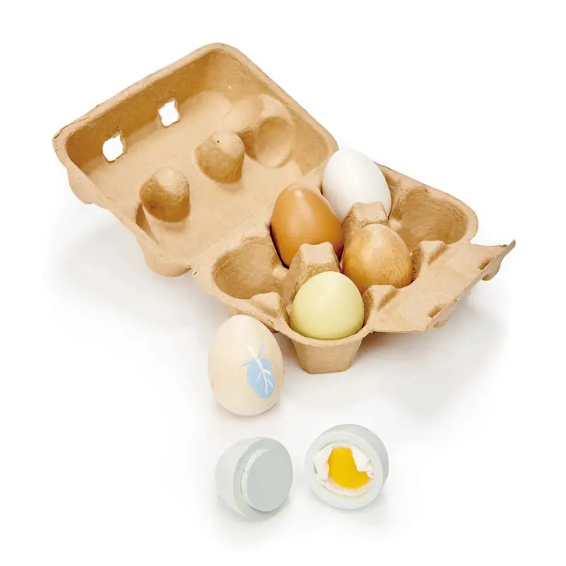 Tender Leaf Toys Wooden Egg Set With Nest 1