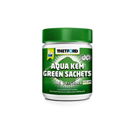 Thetford Aqua Kem Green Biodegradable Toilet Chemical Sachets 1