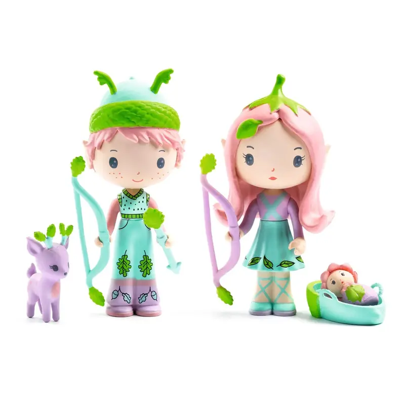 Tinyly Lily & Sylvestre – Nature-Inspired Nursery Illustration Set 1