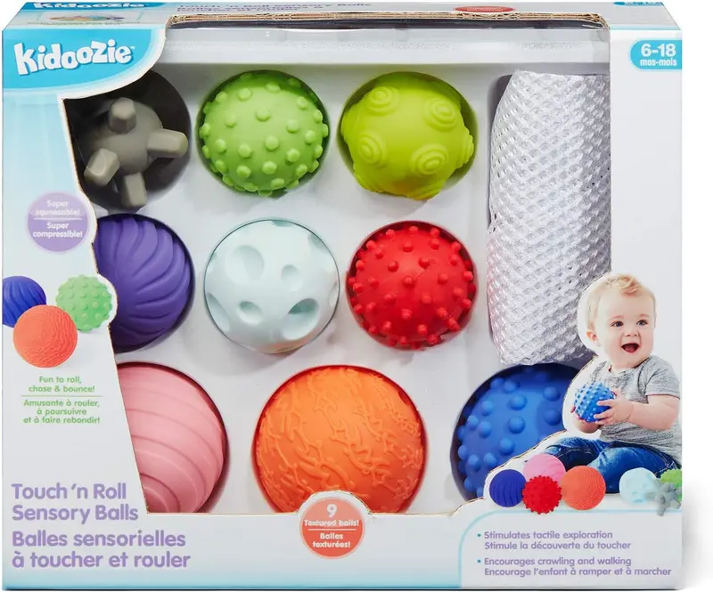 Touch 'N Roll Sensory Ball Set For Toddlers 1