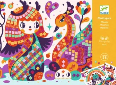 Traditional Kokeshi-Style Mosaic Craft Kit 1