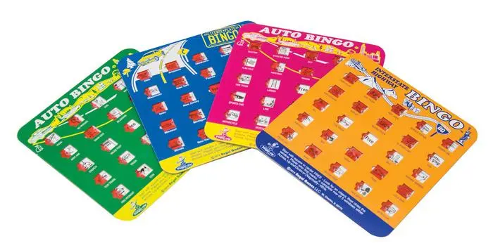 Travel Bingo Game Cards – Portable Road Trip Entertainment Set 1