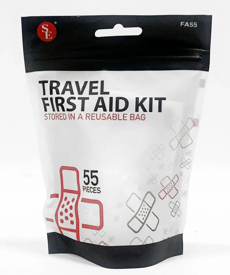 Travel-Sized First Aid Kit – 55-Piece Medical Supplies In Waterproof Reusable Bag 1