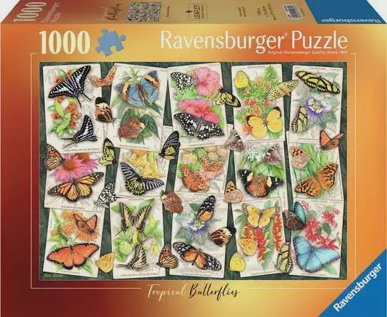 Tropical Butterflies Premium 1000-Piece Jigsaw 1