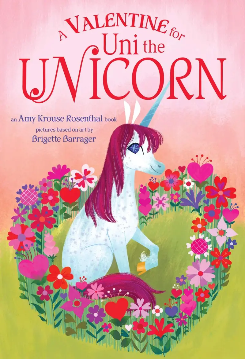 Valentine For Uni The Unicorn: Adorable Holiday Card Set 1