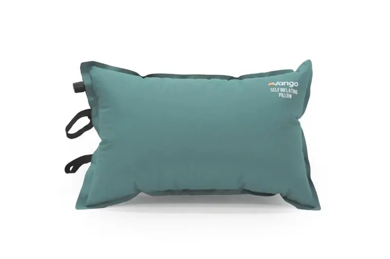 Vango Self-Inflating Pillow – Mineral Green Travel Cushion 1