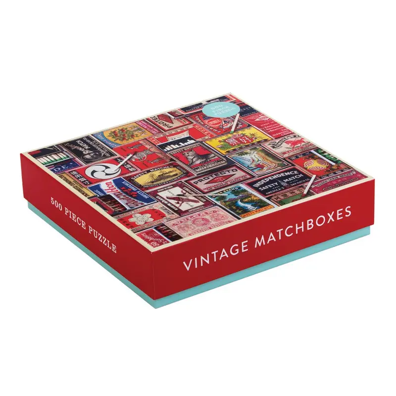 Vintage-Style Matchbox Puzzle – 500-Piece Challenge For Adults 1