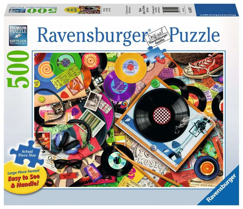 Viva Le Vinyl 500-Piece Music-Themed Puzzle 1