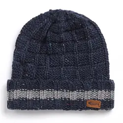 Weird Fish Fernley Navy Knit Beanie 1