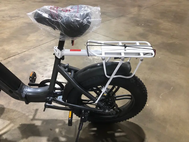 White Heavy-Duty Bike Cargo Rack 1