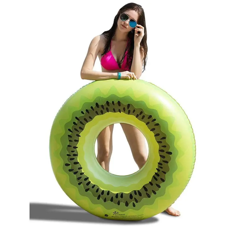 Wholesale Kiwi Fruit Pool Float – Fun Tropical-Inspired Inflatable Tube For Summer Water Play 1