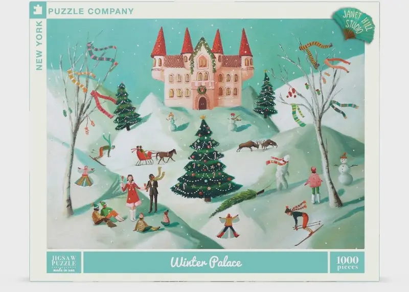 Winter Palace – Elegant 1000-Piece Snowscape Puzzle 1