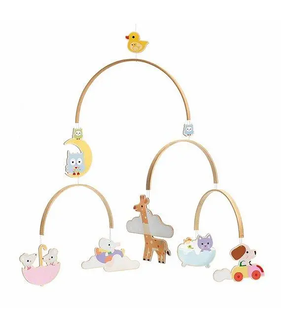 Wooden Baby Animal Hanging Mobile 1