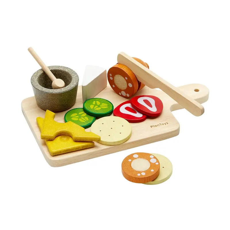 Wooden Cheese And Charcuterie Board For Pretend Play 1