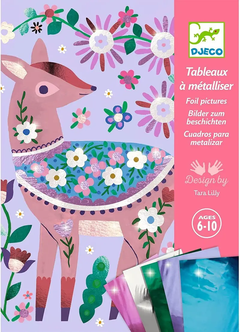 Woodland-Themed Foil Art Craft Set 1
