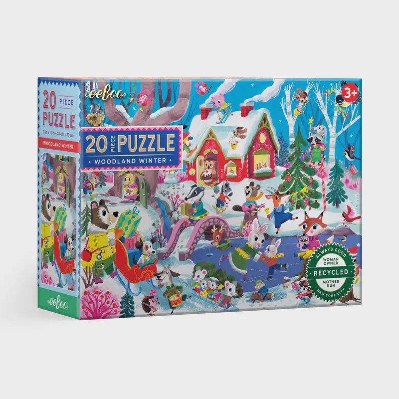 Woodland Winter Mini Puzzle – 20-Piece Nature-Themed Challenge 1