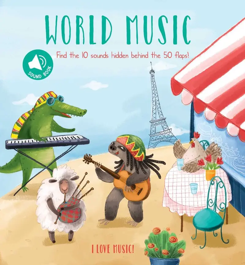 World Music Sound Board Book: Lift-The-Flap Musical Journey For Kids 1