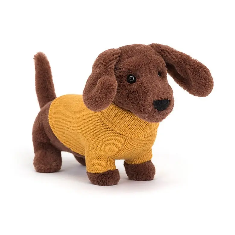 Yellow Sausage Dog Sweater For Children 1